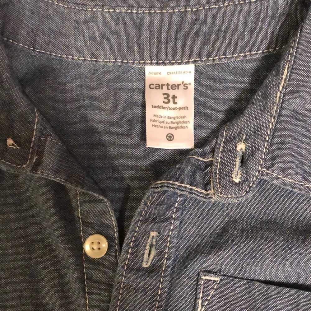 Carters 3T (new)chambray shirt and denim pants - Picture 4 of 5